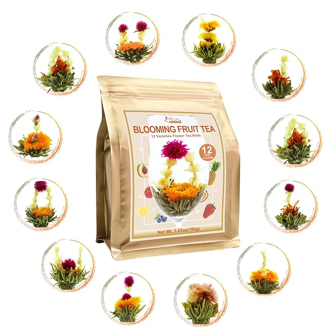 FullChea - Blooming Flowering Tea, 12 Unique Varieties - Flowering Tea in 12 by FullChea