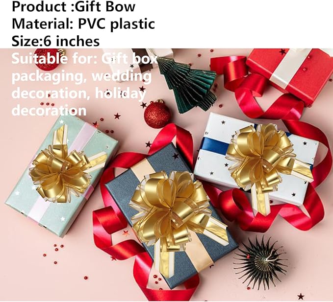 7 Pieces Large Pull Bows, 6 inche, Big Bow - Image 4