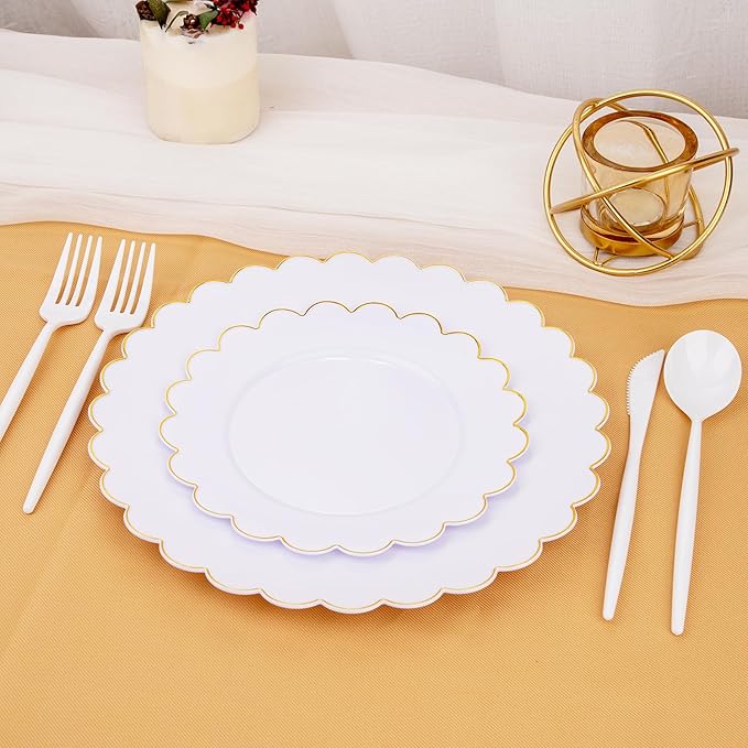 Supernal 180PCS White Plastic Silverware, Disposable Silverware Include 60 Forks - Image 6