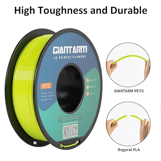 GIANTARM PETG Filament 1.75, 3D Printer Filament PETG 1kg, Toughness Enhanced - Image 5