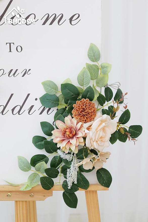 Pack of 2 Artificial Flowers for Backdrop Decoration, Wedding Arch Flowers - Image 4