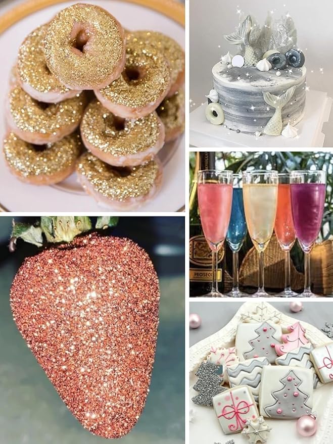 Shanlinly Silver Edible Glitter - Image 3