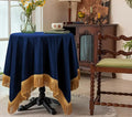 F-CHU Blue Tablecloth Thickset Velvet Tablecloth by F-CHU