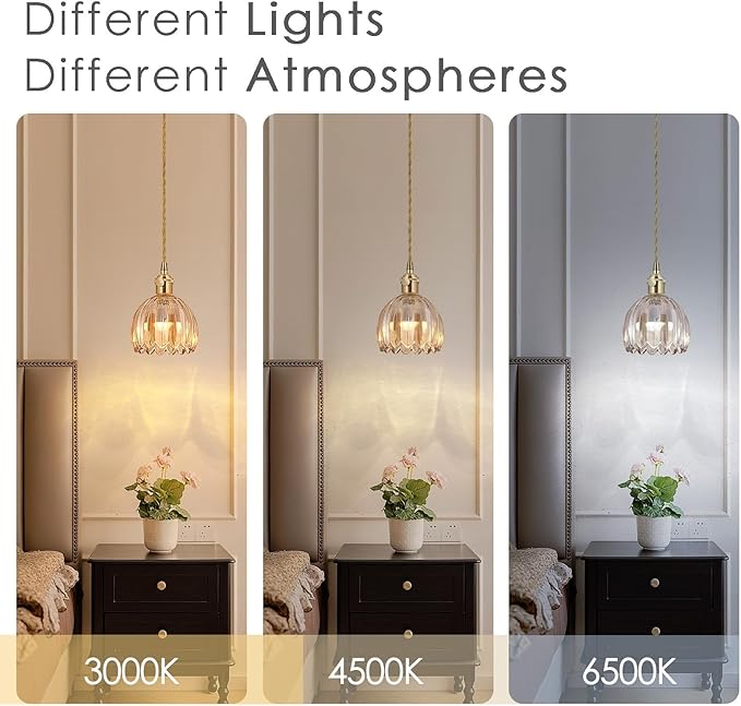 Vintage Gold Rechargeable Pendant Light - Image 3