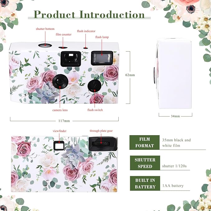 10 Pack Disposable Camera for Wedding Bulk, 34mm Single Use Camera Bulk - Image 3