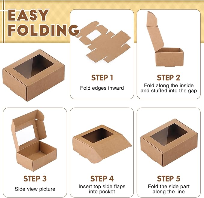 Zonon 30 Pcs Soap Boxes for Homemade Packaging, Mini Kraft Treat Boxes - Image 3