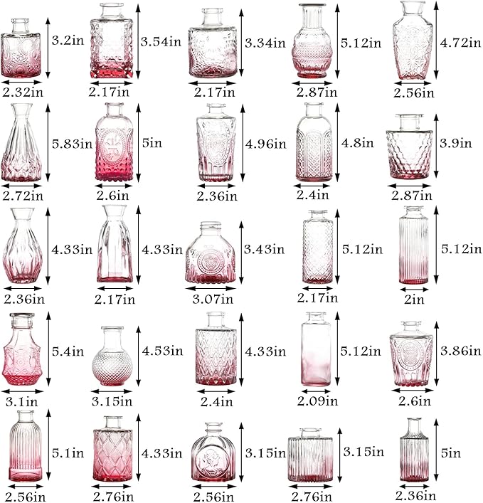 Bud Vases in Bulk 30, Small Vase - Image 7