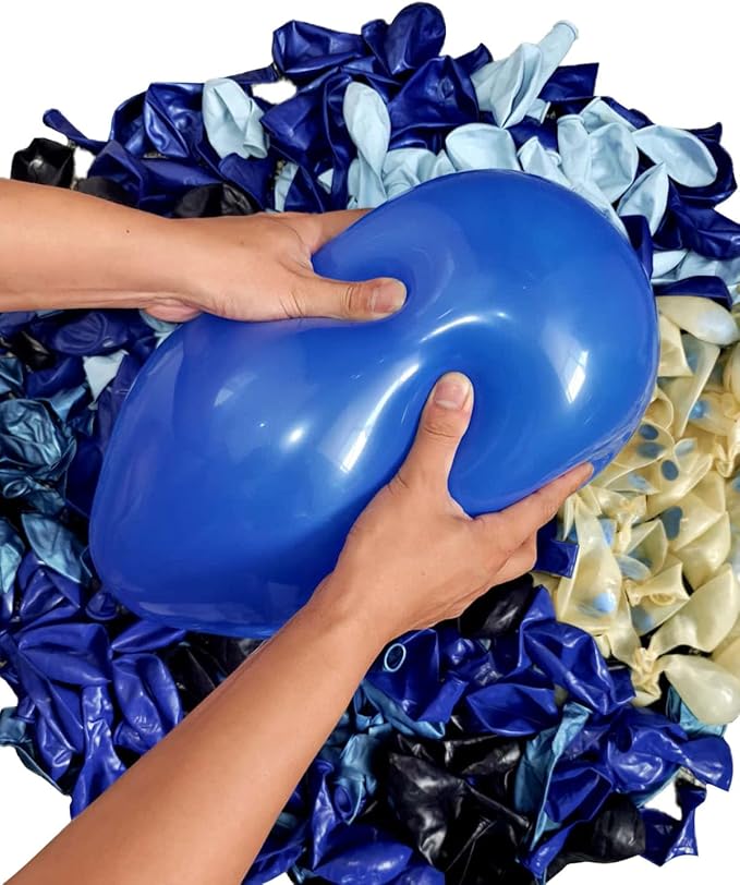 300 Pcs Blue Balloons 12 Inch Different Shades of Blue Party Balloon Set - Image 3