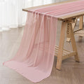 6Pack 9ft Chiffon Table Runner 14x108 Inch Sheer Romantic Table Runner by flohar