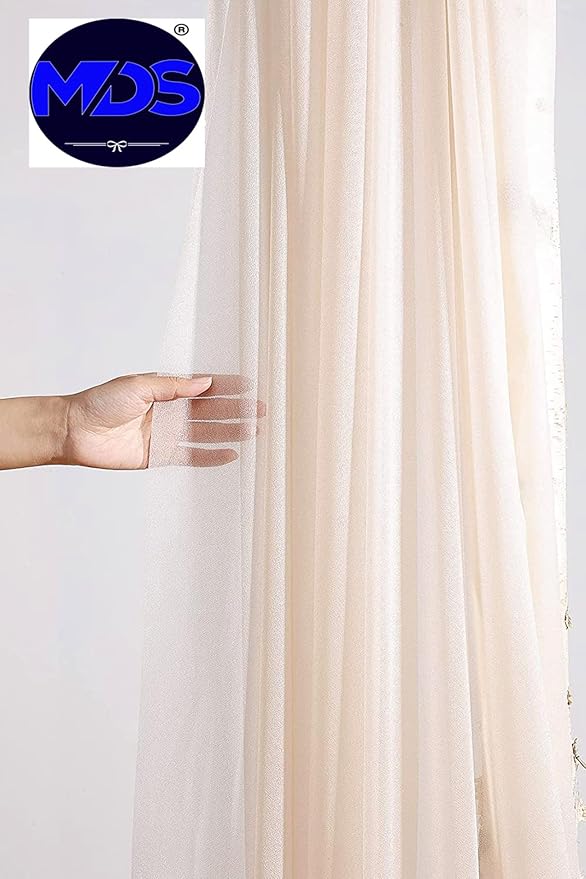 VDS Pack of 1 Panel Wedding Arch Draping Fabric Sheer Chiffon Fabric Drapery - Image 9
