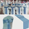 100 PCS Satin Chair Sashes Decorative Bow Chair Sashes Ties Back Ribbon Bows by SATULGAU