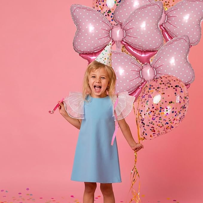 36 Inches Bow Foil Balloon Huge Bowtie Pink Balloon - Image 3