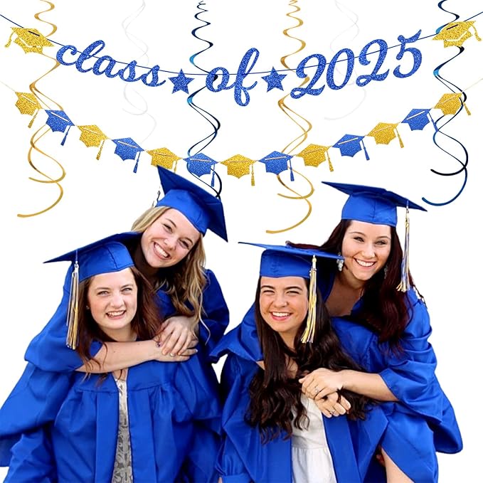 2025 Blue Class-Congratulations Prom Graduation Party-Decorations - Image 6