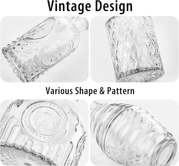 Glass Bud Vase Set of 12, Small Flower Vases - Image 4