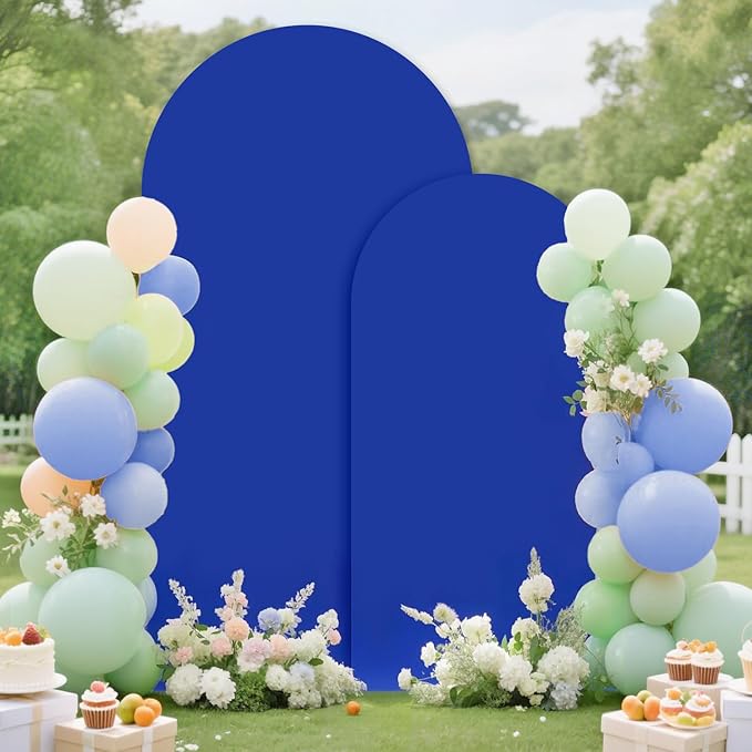 Metal Arch Backdrop Stand and Cover Set 7.2FT, 6FT Arch Stand and Cover Set of - Image 3