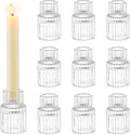Romadedi Glass Candle Holder for Candlestick by ROMADEDI