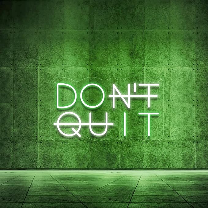 Don't Quit LED Neon Sign for Wall Decor, DO IT Neon Lights Party Decorations by YIKBIKSNeonSign