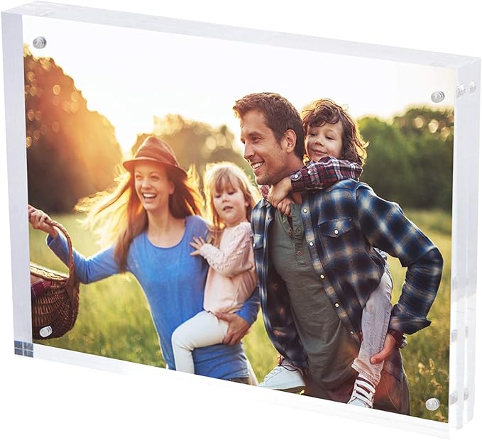SimbaLux Magnetic Acrylic Picture Photo Frame 8x10 inches 24mm Thick by SimbaLux