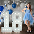 Marquee Numbers 4 Feet Tall Big Light Up Numbers Happy 18th Birthday by Letsmakeitimpressive