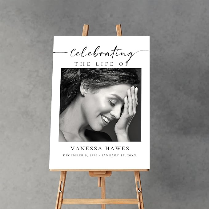 Funeral Welcome Sign, Celebration of Life Decoration, Large Funeral Sign - Image 5