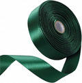 1 Inch Forest Green Satin Ribbon 50 Yards Solid Fabric Ribbons by Celadora