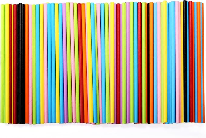 DEAYOU 800 PCS Paper Drinking Straws, Disposable Paper Straws - Image 3
