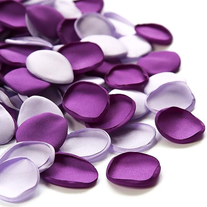 Floroom 300pcs Rose Petals Purple Lilac Fake Faux Silk Flower Petals by Floroom