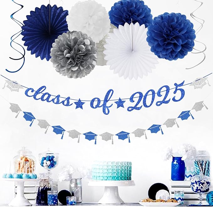 2025 Blue Class-Congratulations Prom Graduation Party-Decorations - Image 5