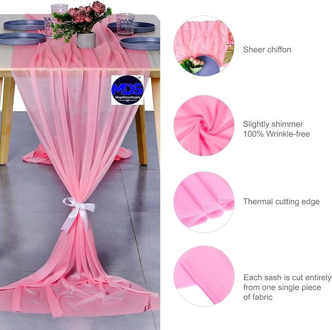 MDS Halloween Chiffon Table Runner - Image 6