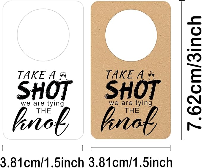 Take a Shot We are Tying The Knot Tags - Image 4