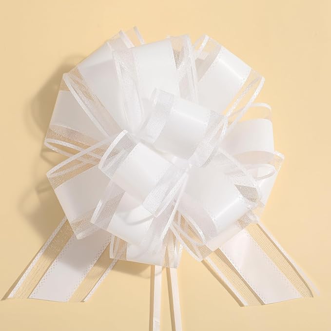 6 Pieces Large Pull Bows, 6 inches, Bow by ZhXu+Shuo