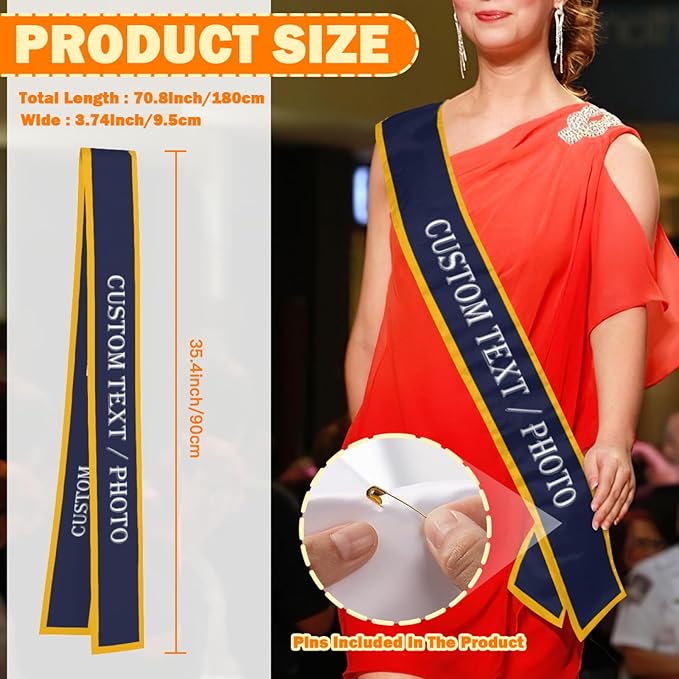 Custom Sash, Personalized Birthday Sash - Image 3
