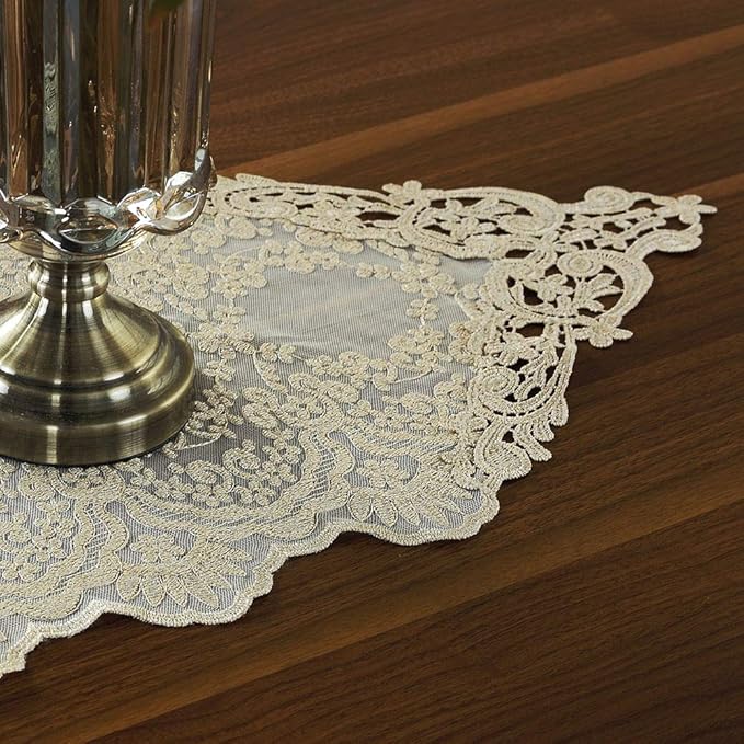 ARTABLE Rectangle Table Runner Lace Macrame Embroidered Table Runners - Image 3