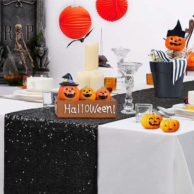Eternal Beauty Black Table Runner - Image 2
