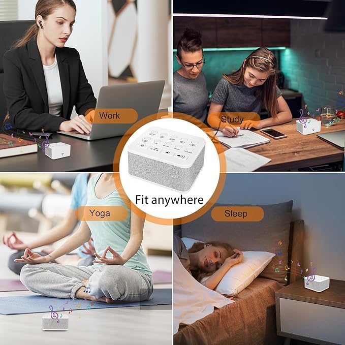 LUXSWAY Sound Machine, Volume Control & 3 Timers Setting, Memory Function Sleep - Image 4