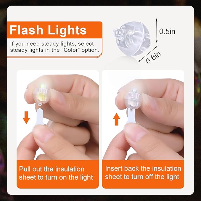 100PCs Mini Led Lights, Led Balloons Light up Balloons - Image 3