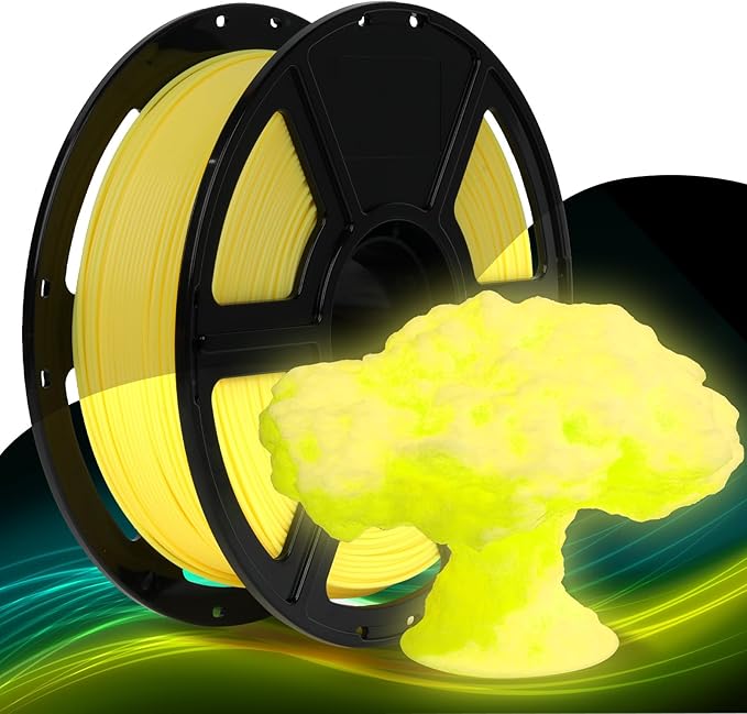 FLASHFORGE Rapid PLA Filament 1.75mm Luminous Yellow, 500mm/s High Speed by FLASHFORGE