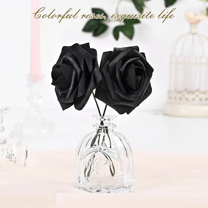 BLEUM CADE 36Pcs Artificial Flowers Fake Roses - Image 4