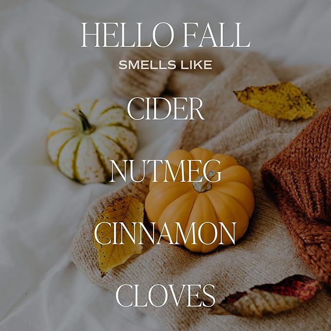 Sweet Water Decor Hello Fall Candle | Cinnamon, and Clove Autumn Scented Soy - Image 4