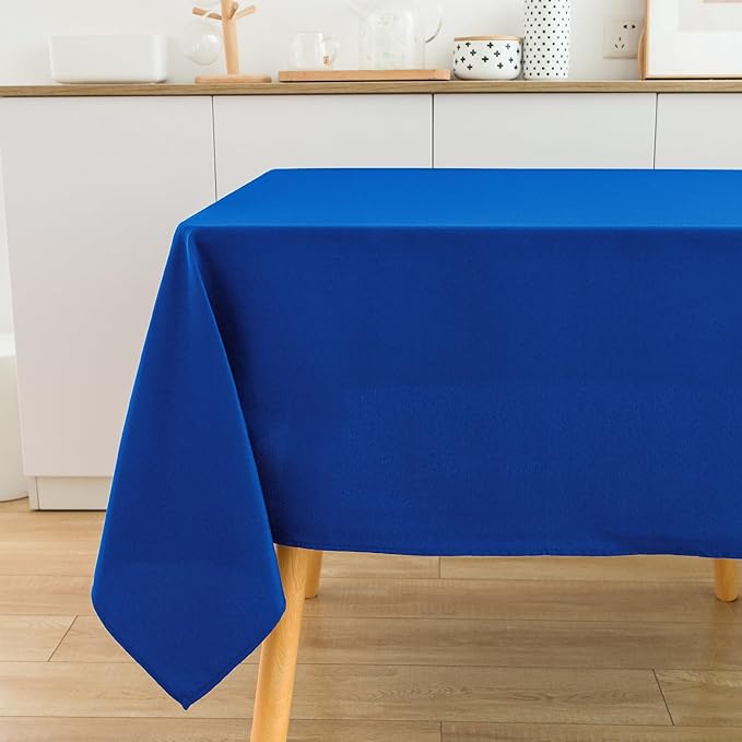 2 Pack Square Table Cloth 48X48 Inch Royal Blue Tablecloth Washable Polyester - Image 9