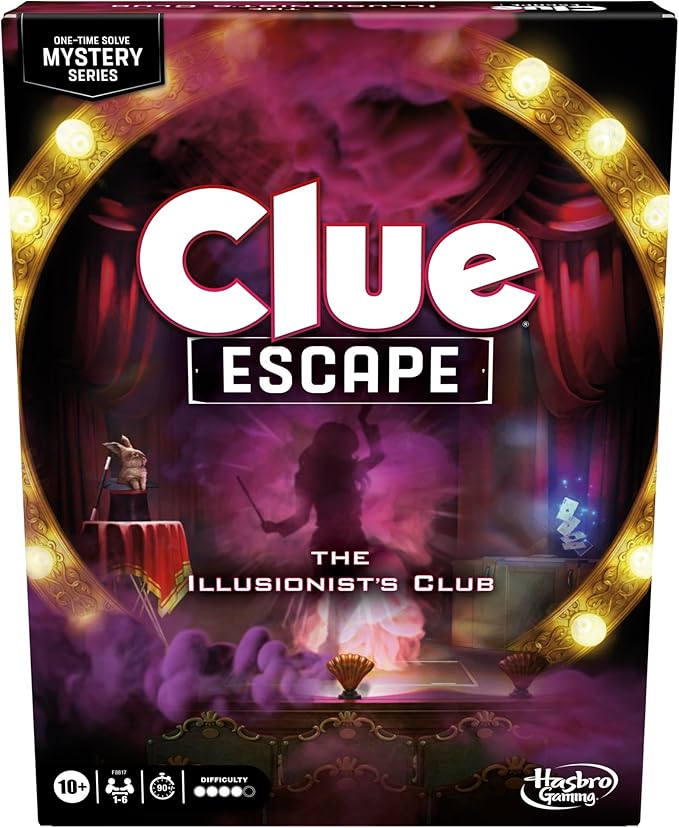 Clue Escape: The Illusionist’s Club Board Game | Escape Room Family Game | by HasbroGames