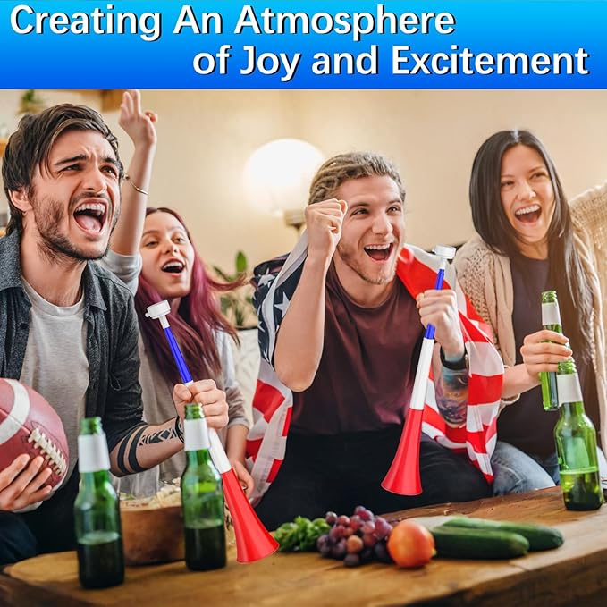 Collapsible Stadium Horn Noise Maker 24 Inch Vuvuzela Stadium Blower Plastic - Image 4