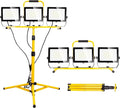 30000 Lumen Work Lights with Stand, 300W Three Head LED Work Light, Waterproof by Stanlips