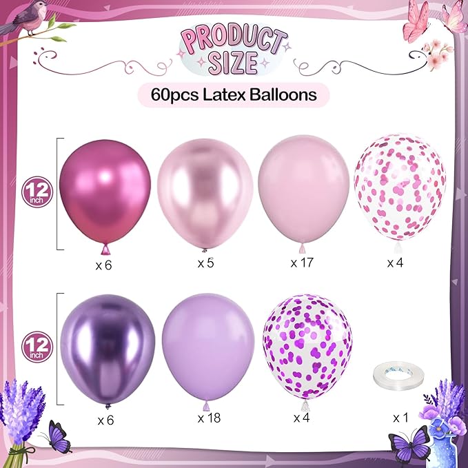Pink and Purple Balloons - Image 2