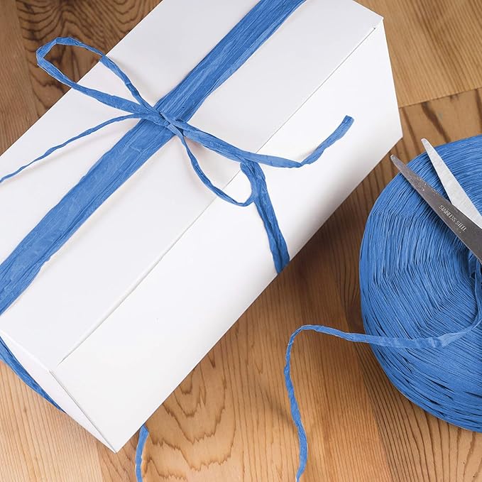 Creatrill 218 Yards Raffia Paper Craft Ribbon Packing Paper Twine, 1/4 Inch by - Image 3