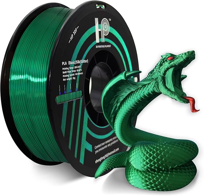 PLA Filament, Silk PLA, 3D Printer Filament, PLA Filament 1.75mm Dimensional by HP3DF