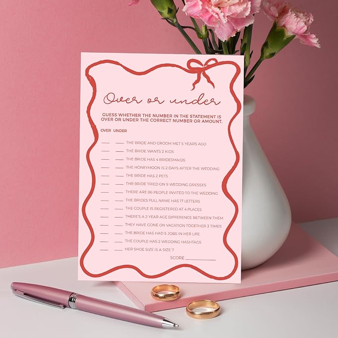 DEEKA 30 PCS Bridal Shower Games Card - Image 4