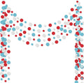 Outus 5 Pieces Colorful Dots Paper Garland Round Glitter Garland Hanging by Outus