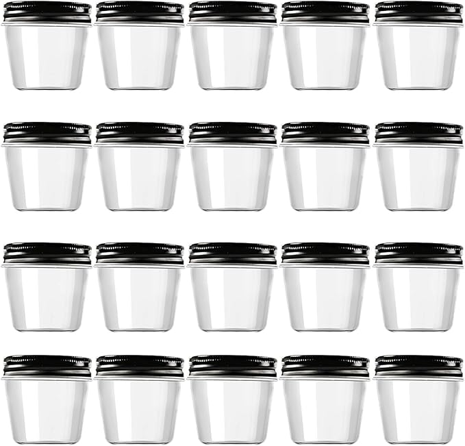 Novelinks 4 oz Clear Plastic Jars by novelinks