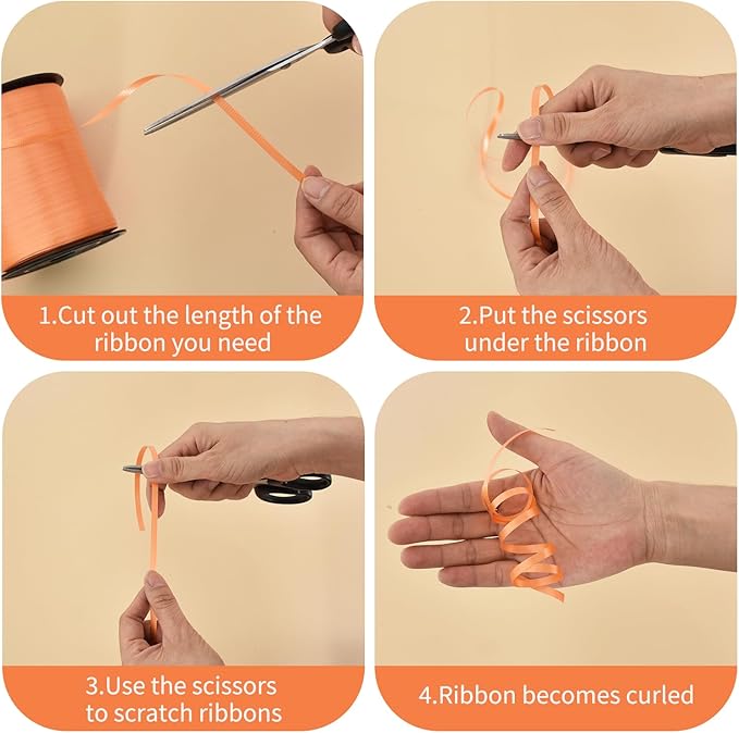 BEISHIDA 500 Yards Matte Purple Ribbon Curling Crimped Ribbon Balloon String - Image 3